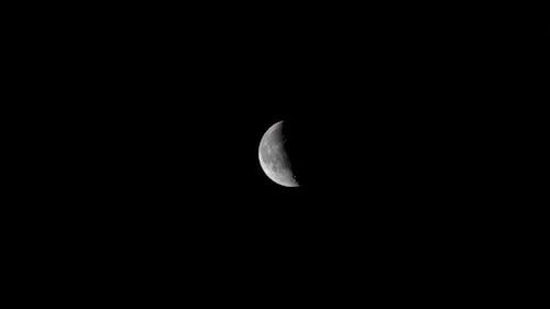 Crescent Moon on Night Sky
