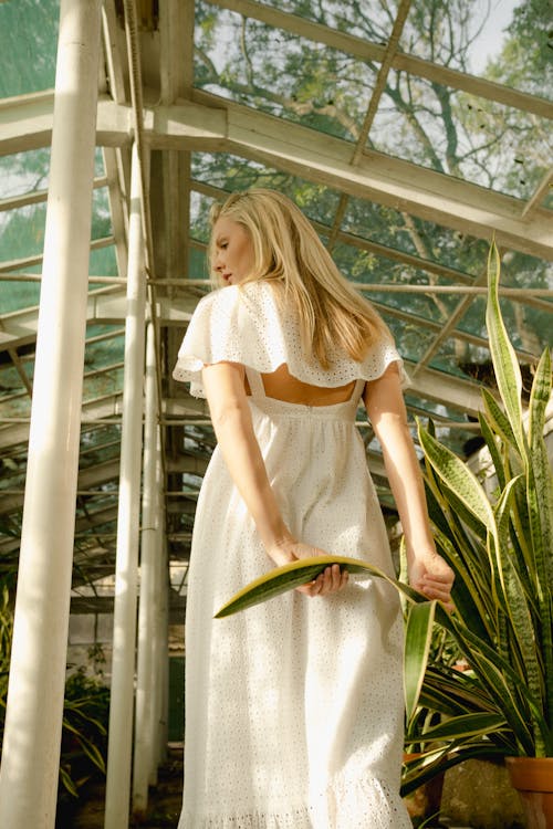 A Woman in White Dress