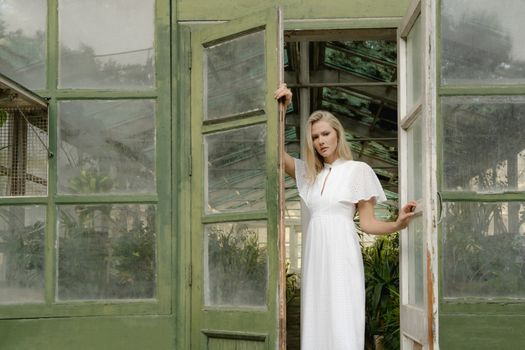 A Woman in White Dress