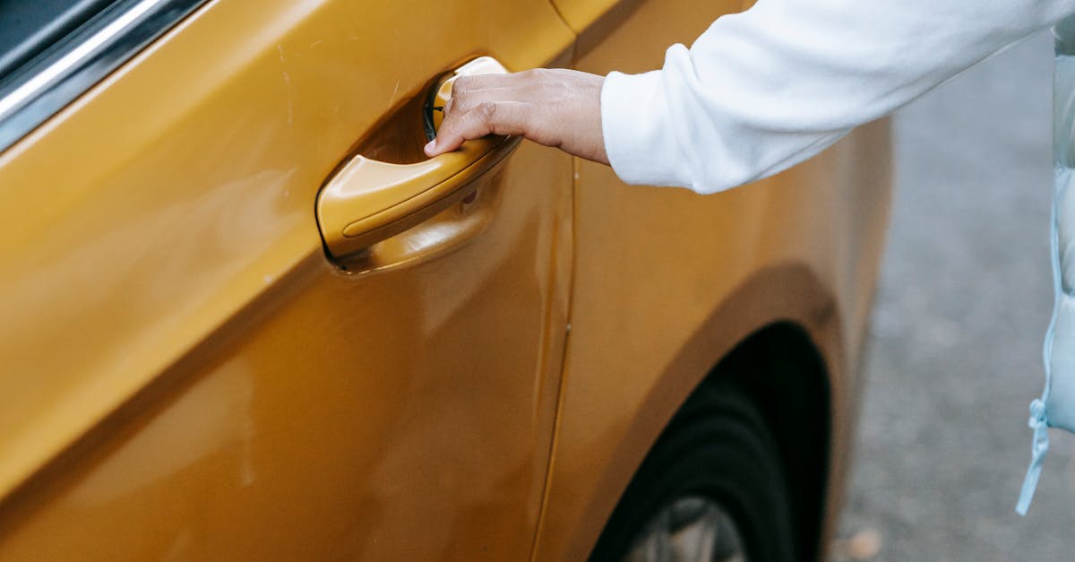 How to open a locked door from the outside