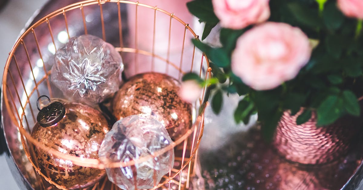 Christmas Glass Balls in the Basket