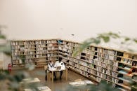 Students Studying at the Library