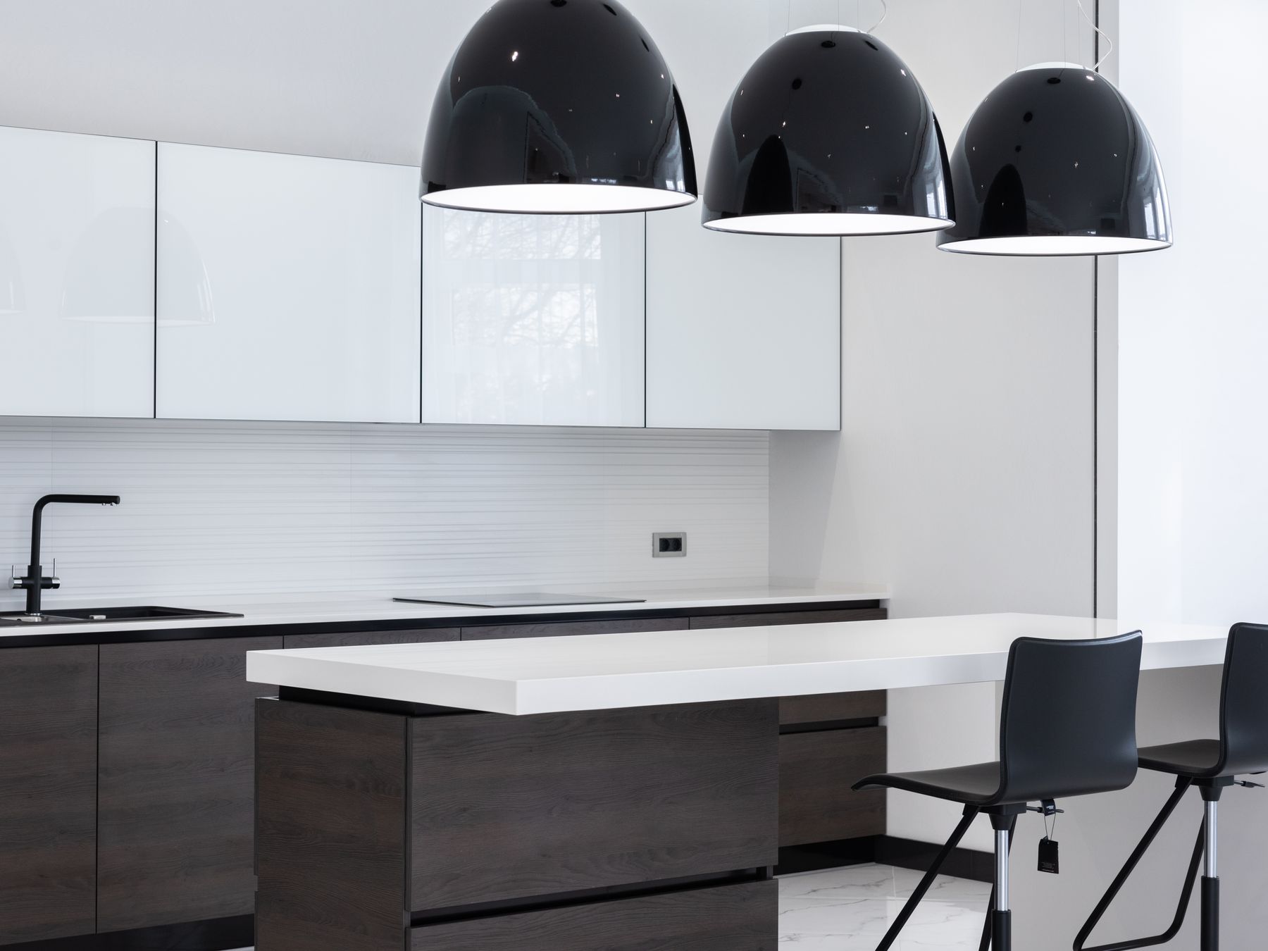 Kitchen Spraying in Hackney Marshes — woodwork brushed to a crisp, smooth line