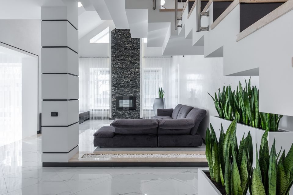 Our Portfolio 2 Modern villa-style living room interior visual