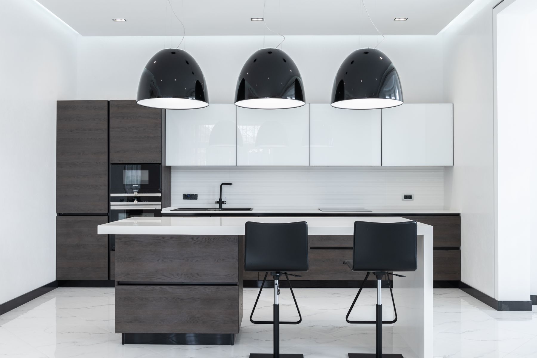 Reportaje de arquitectura de una cocina de diseño
