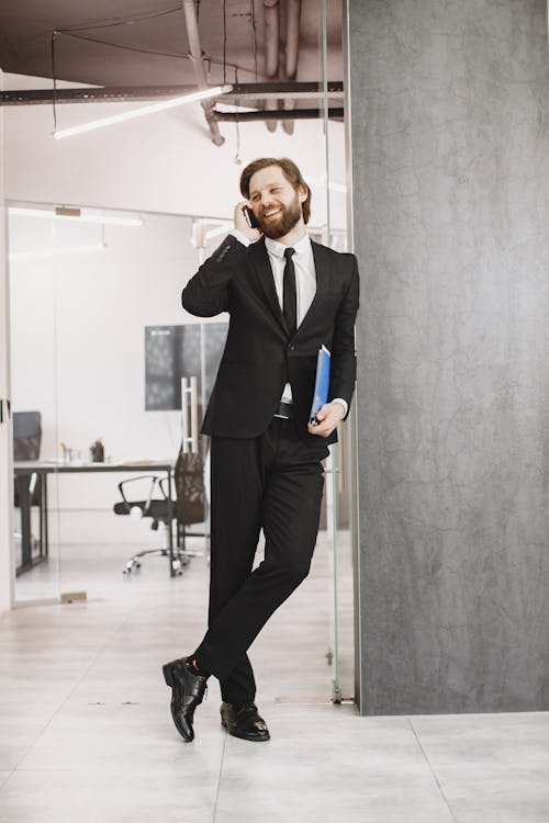 A Man Talking on the Phone