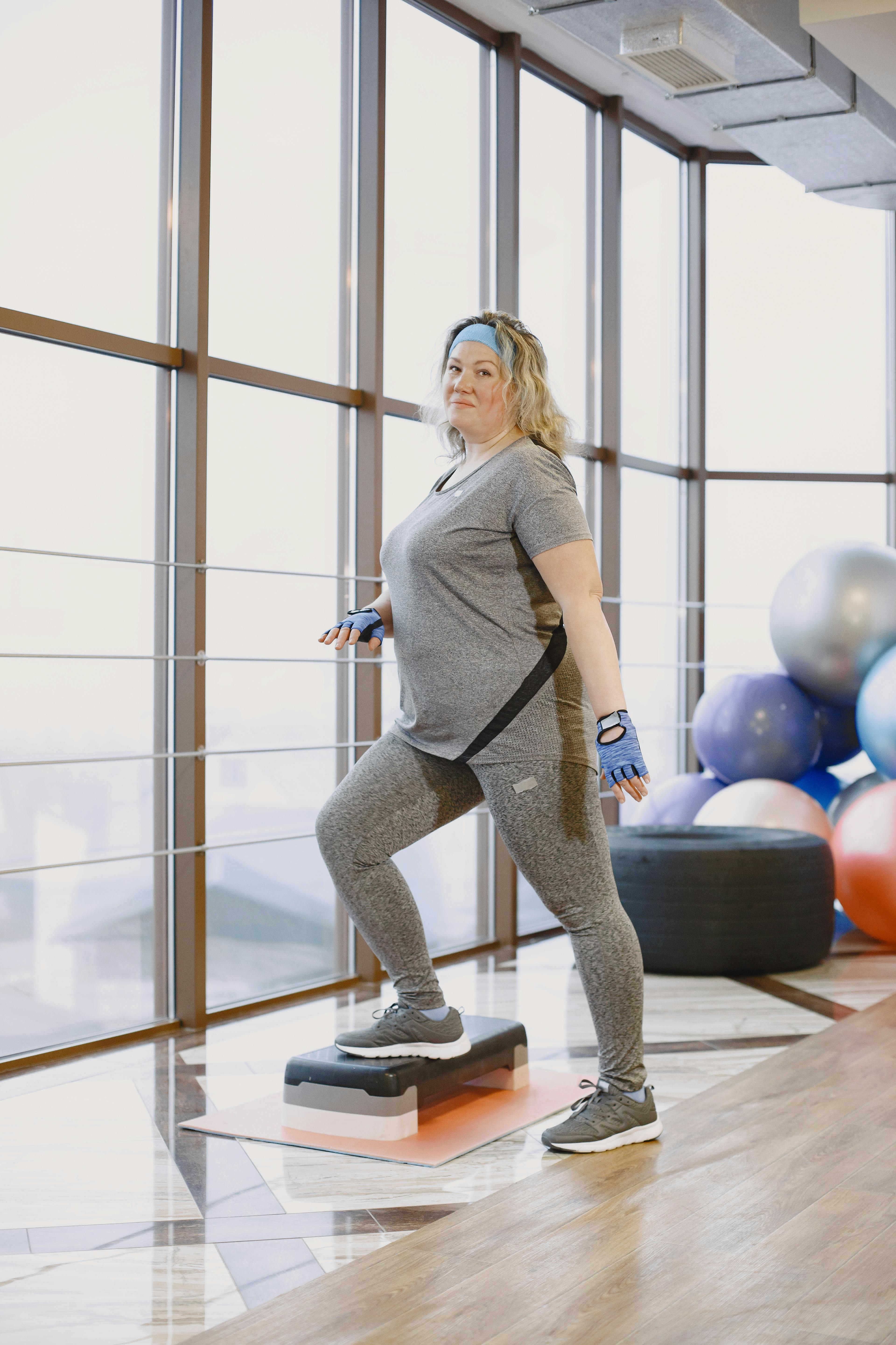 Home step aerobics setup