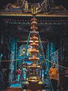 A Rope Tied on a Ladder inside a Hindu Temple