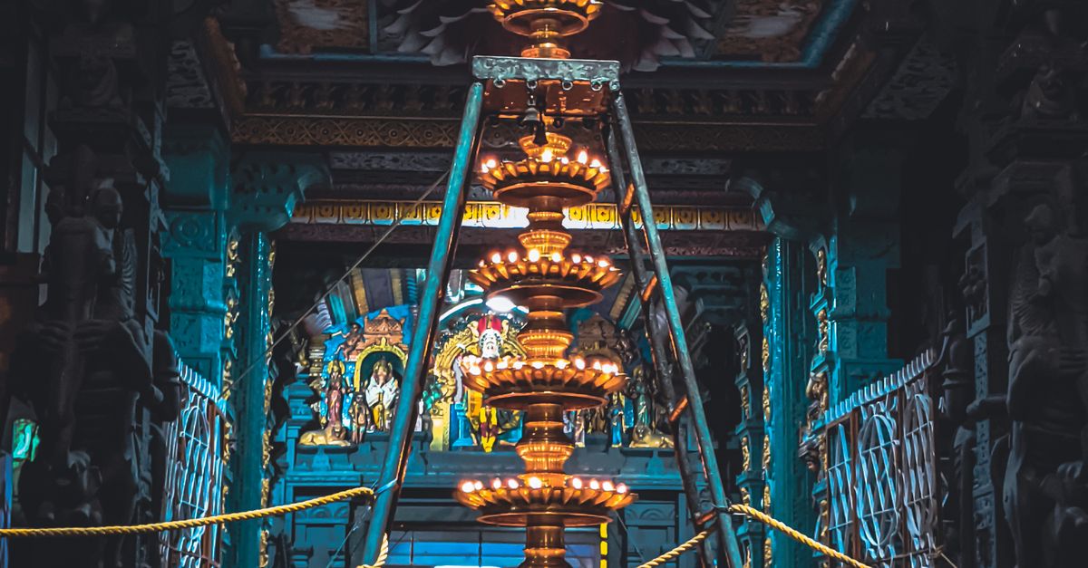 Temple Rope A Rope Tied on a Ladder inside a Hindu Temple · Free Stock Photo