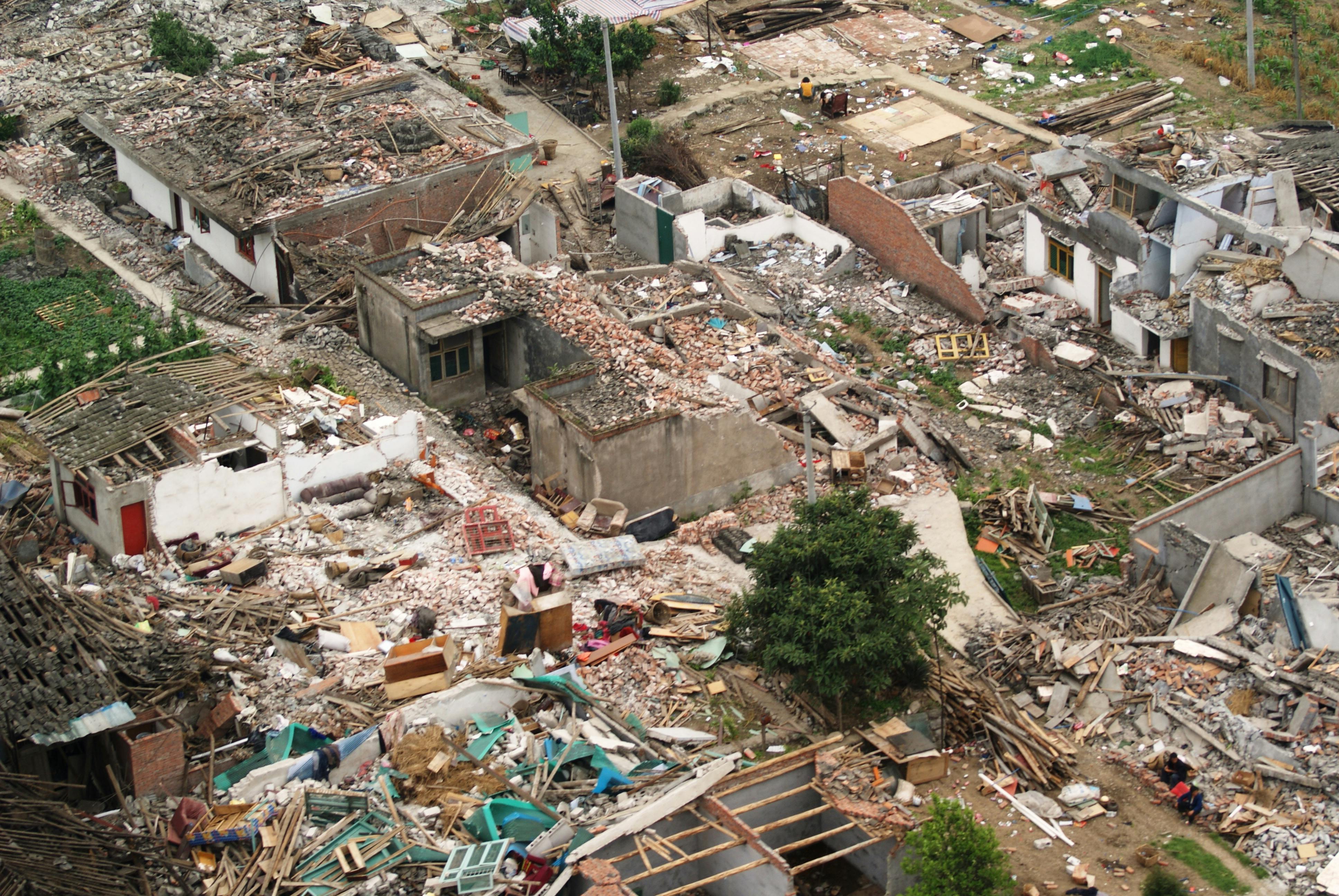 The first wave of tsunami, triggered by the magnitude 9.0 strong