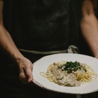 Spaghettis fromage blanc