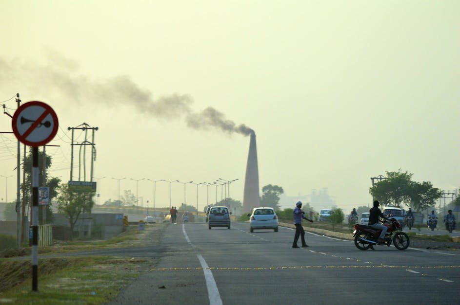 Free stock photo of air pollution, Brick Kiln, india