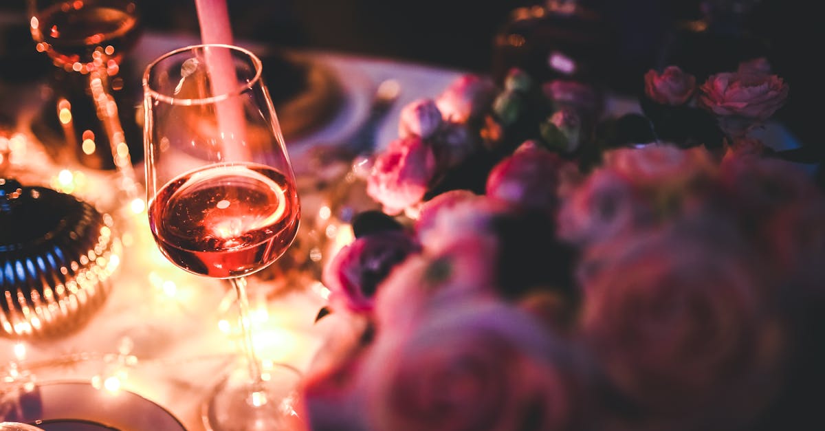 Glass of Rose Wine