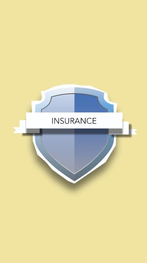 Insurance Icon On Beige Background