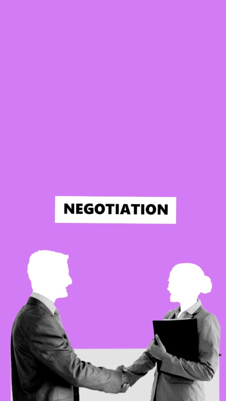 Illustration Of Business Colleagues At Negation