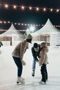 Happy Family Ice Skating