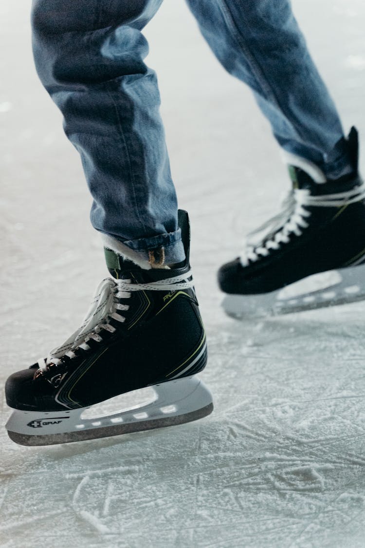 A Black Ice Skating Shoes