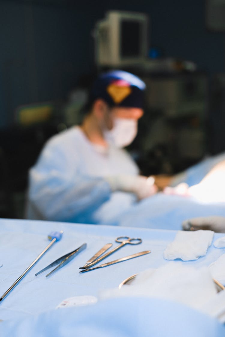 Close-up View Of Surgical Equipment