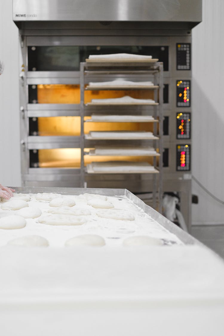 Dough On Metal Tray