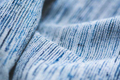 Free Close Up Blue Textile Background Stock Photo