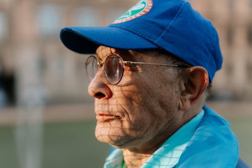 An Old Man with a Blue Cap