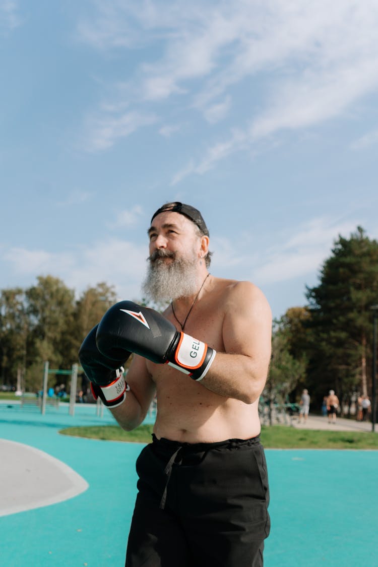 Man Doing Shadow Boxing