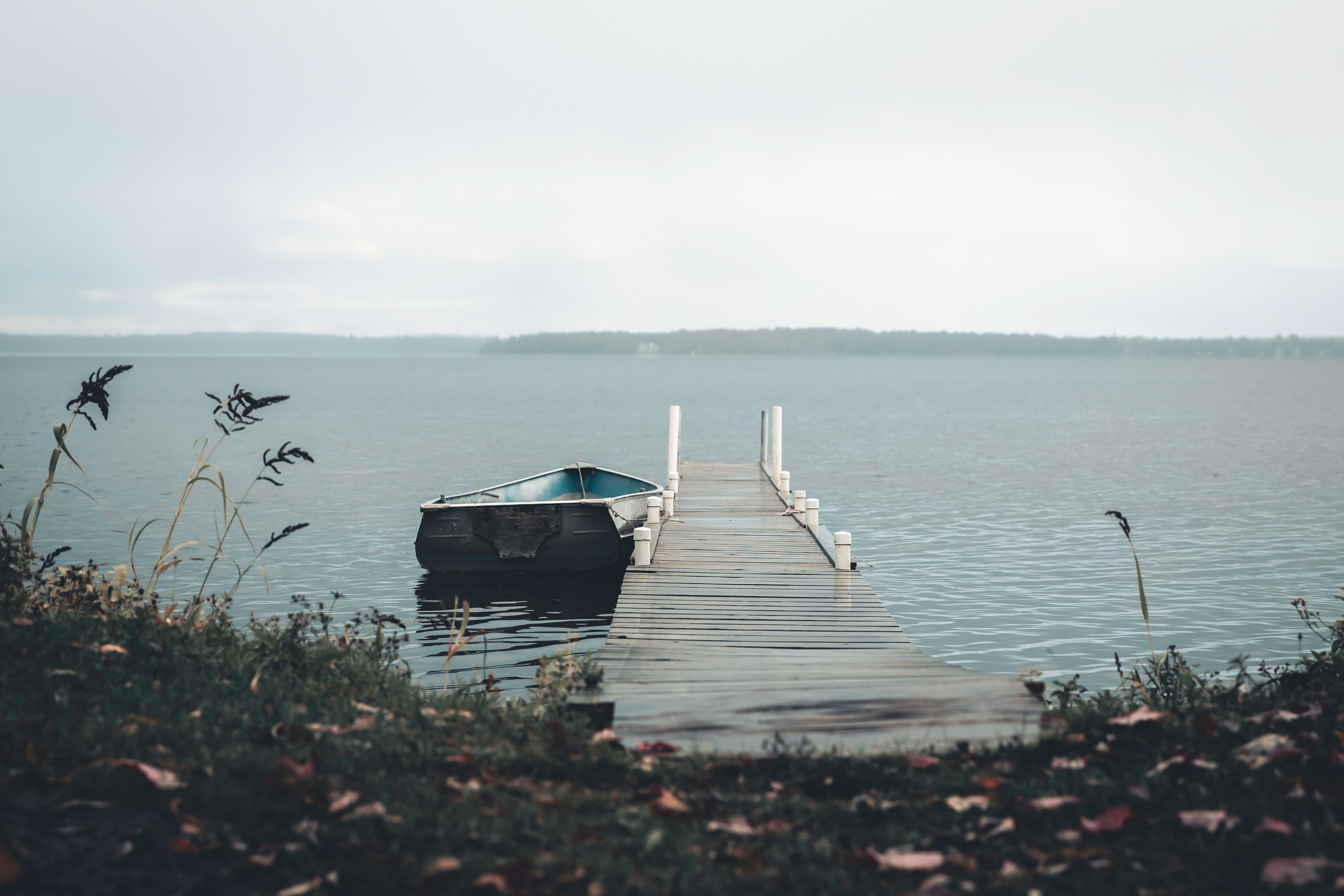 Brown Wooden Dock on the Lake · Free Stock Photo