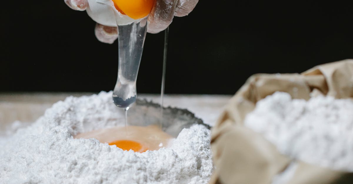 making money from home - eggs being cracked into flour to make something