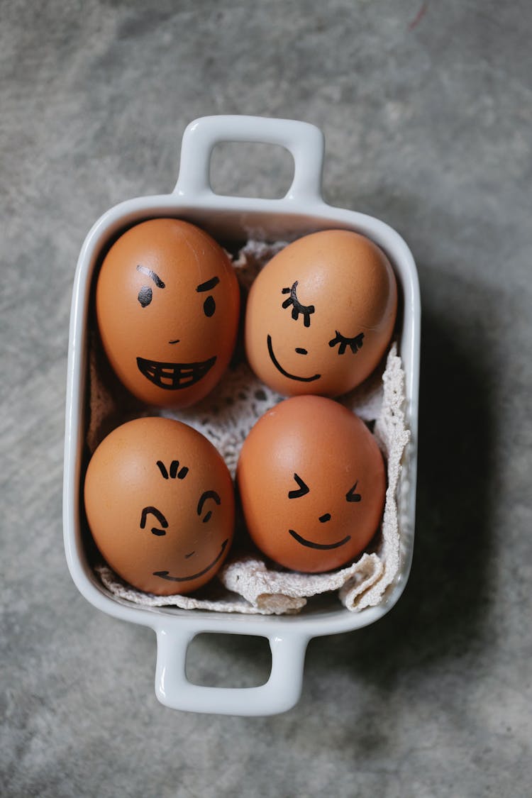 Easter Eggs With Funny Faces