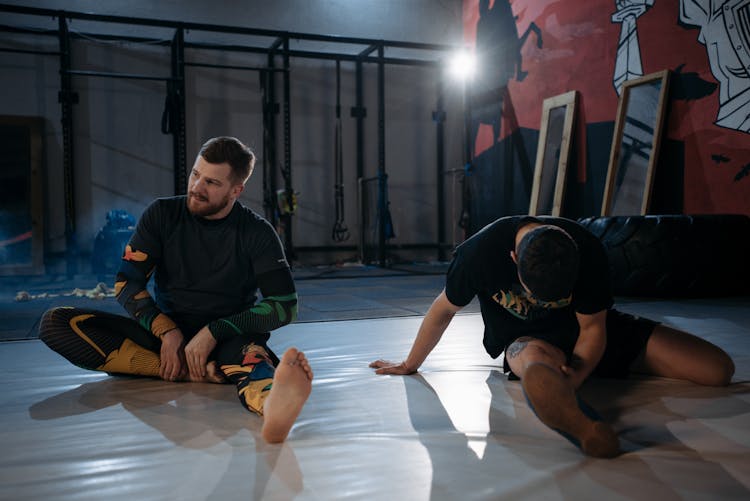 Men Working Out In The Gym