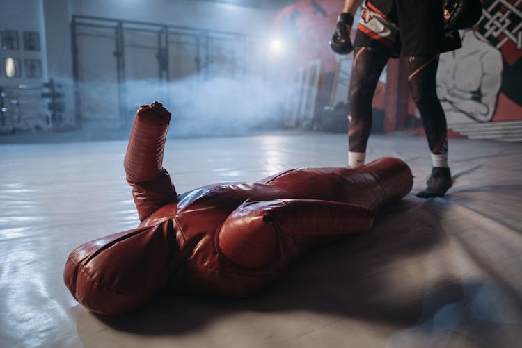 Grappling Dummy On The Floor