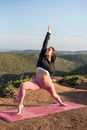 Woman in Reverse Warrior Pose