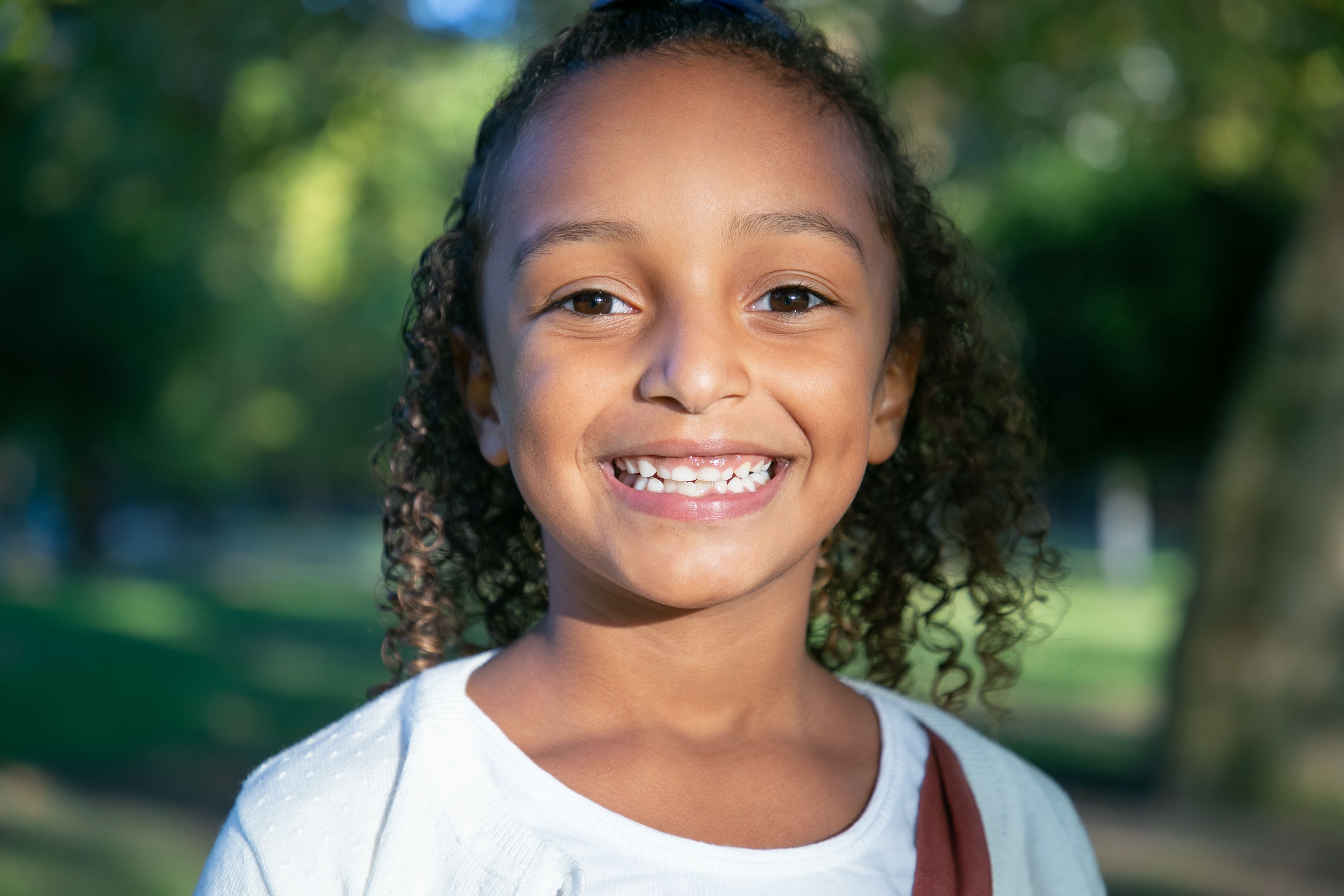 girl smiling