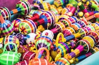 Colorful Mexican Woven Rattles