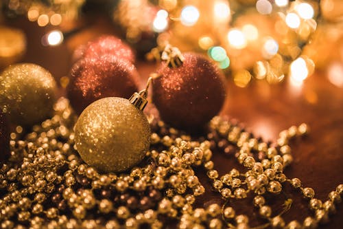 きらめき, クリスマス, ゴールデンの無料の写真素材