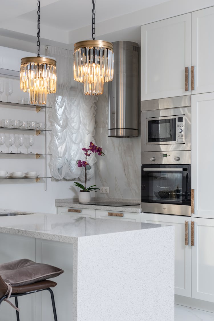 White Kitchen With Modern Appliances