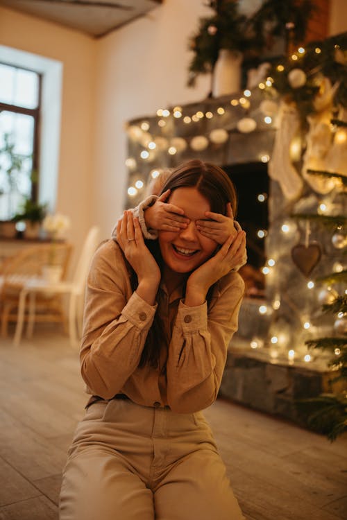 Child Covering Mother's Eyes