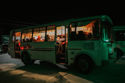 Free stock photo of bus, car, city