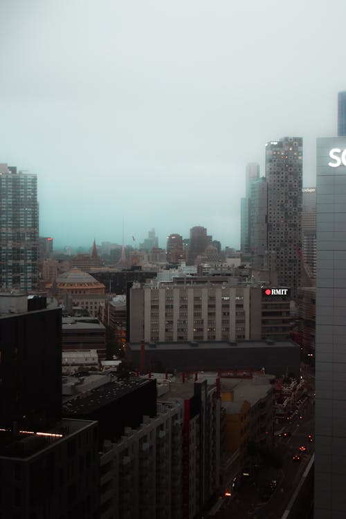 City Buildings Under Gray Sky