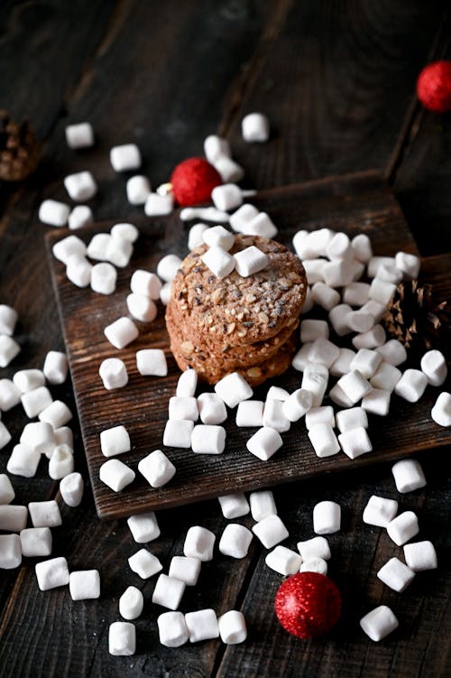 Cookies Surrounded by Marshmallows