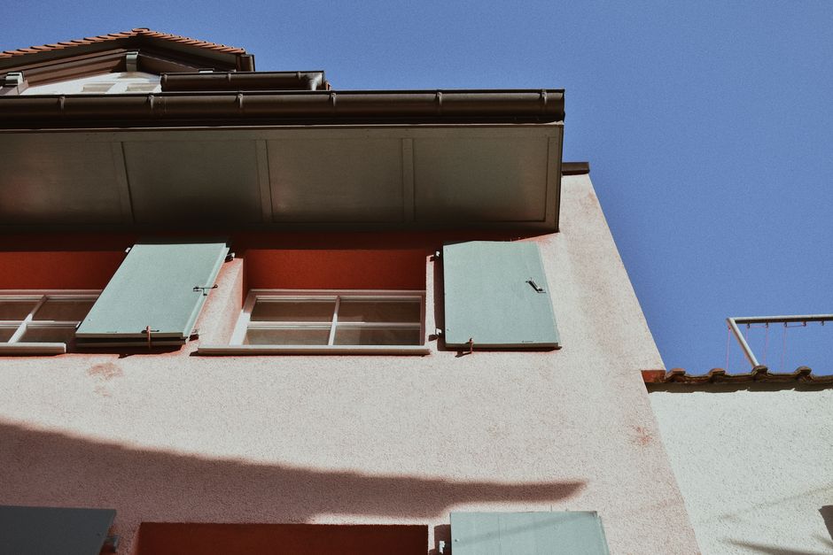 copper gutters house roof