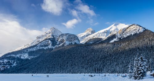 Kostenlos Blick Auf Den Berg Im Winter Stock-Foto