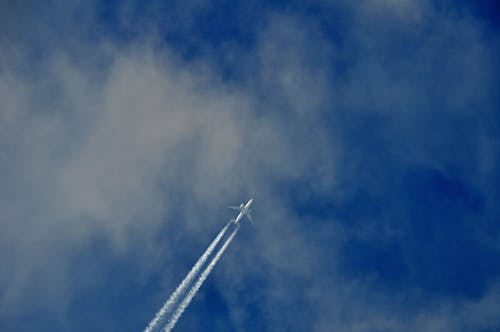 Foto d'estoc gratuïta de aviació, avió, cel blau