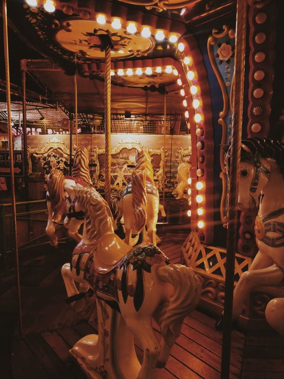 An Empty Carousel in Close-up Photography · Free Stock Photo