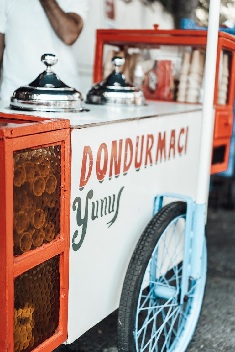 Food Cart Parked On Street