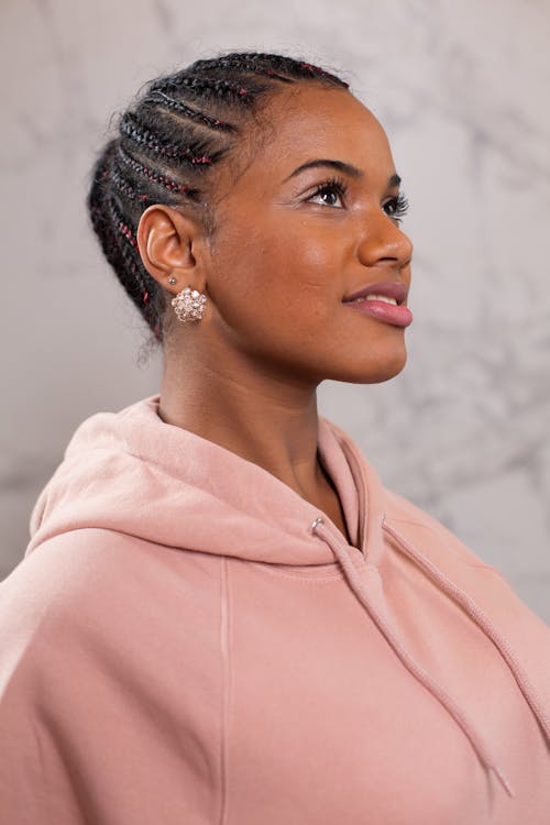 Free Stylish young black woman with shiny earring Stock Photo