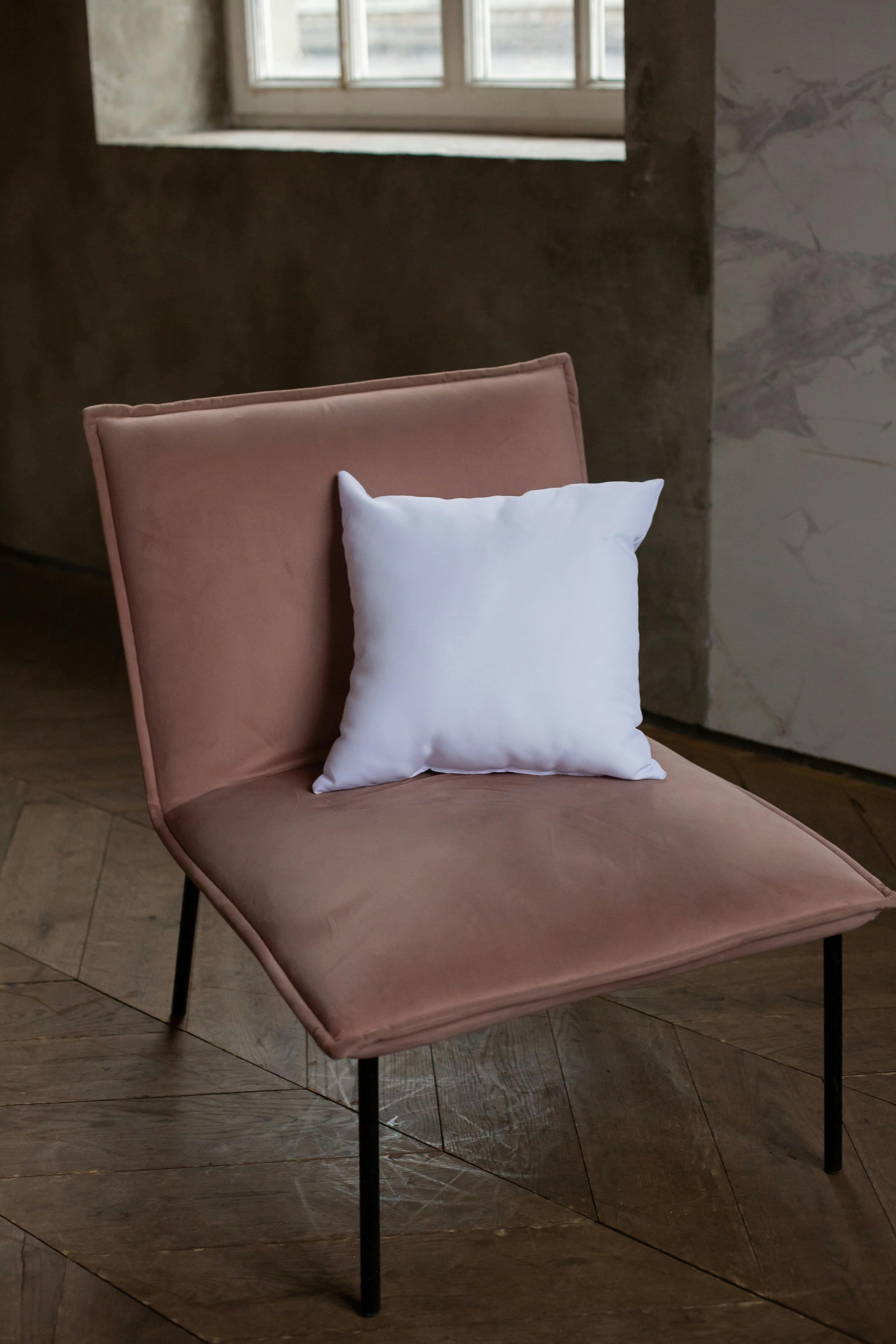 White Throw Pillow on Chair · Free Stock Photo