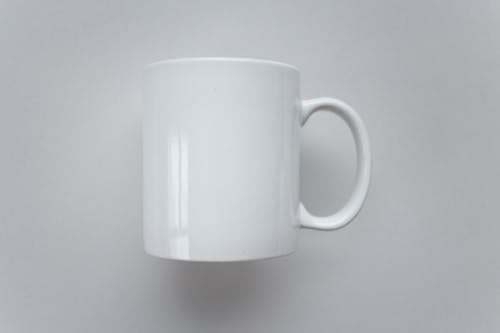 White Mug on White Surface
