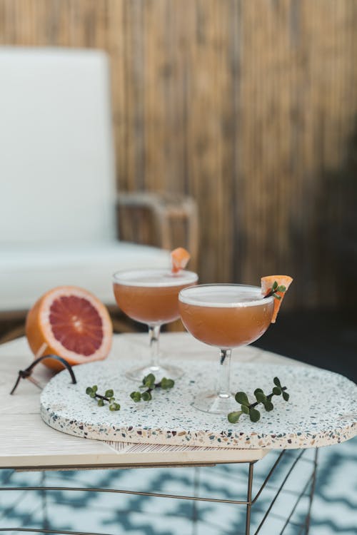 Cocktail Drinks on the Center Table