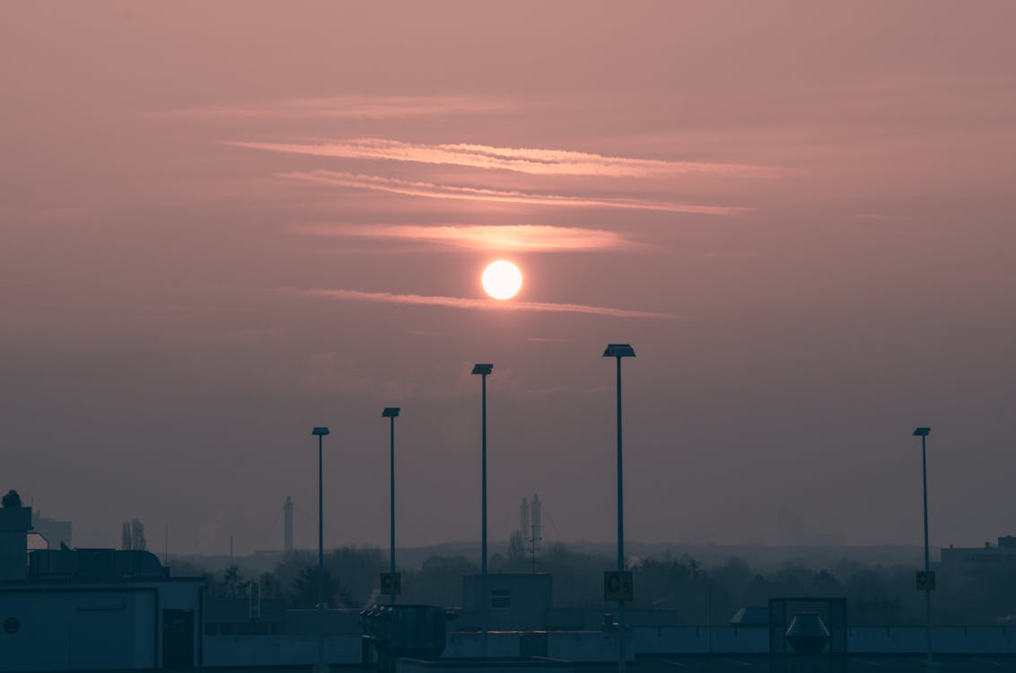 Free stock photo of early morning, hazy, morning sun